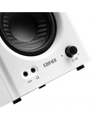 Monitore de studio Edifier MR4 White / 42W RMS / balanced TRS / AUX / wooden / (4”+1')