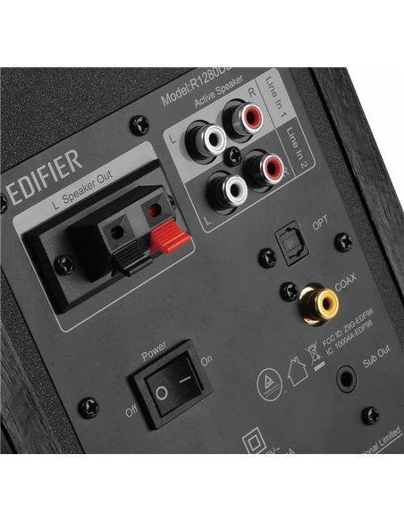 Колонки Edifier R1280DBs Black / 42W RMS / Qualcomm Bluetooth 5.0 / Audio in: 2x RCA / optical / coaxial / AUX / remote contr...
