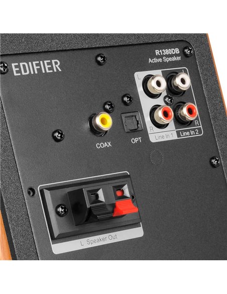Boxe Edifier R1380DB Brown / 42W RMS / 2x RCA / optical / coaxial / AUX / remote control / wooden / (4”+1”) Boxe Edifier R1380DB Brown / 42W RMS / 2x RCA / optical / coaxial / AUX / remote control / wooden / (4”+1”)