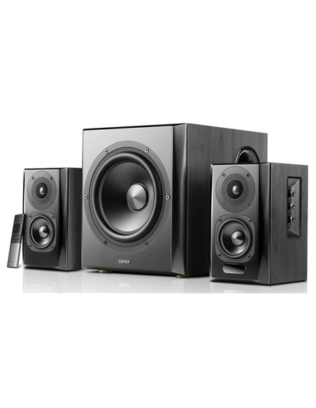 Колонки 2.1 Edifier S351DB Black / 150W RMS / Bluetooth V5.1 / RCAx2 / AUX / Optical / Coaxial / remote control