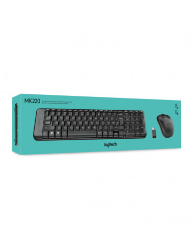 Tastatura cu mouse Wireless Logitech Combo MK220, USB