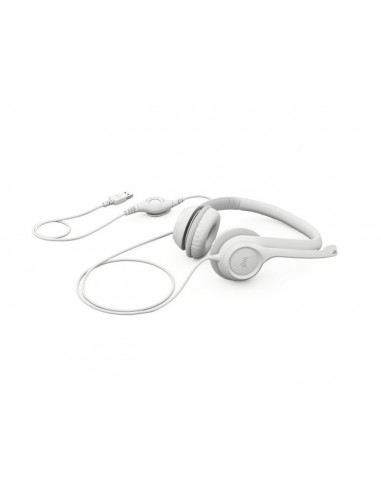 Casti Logitech USB H390, White
