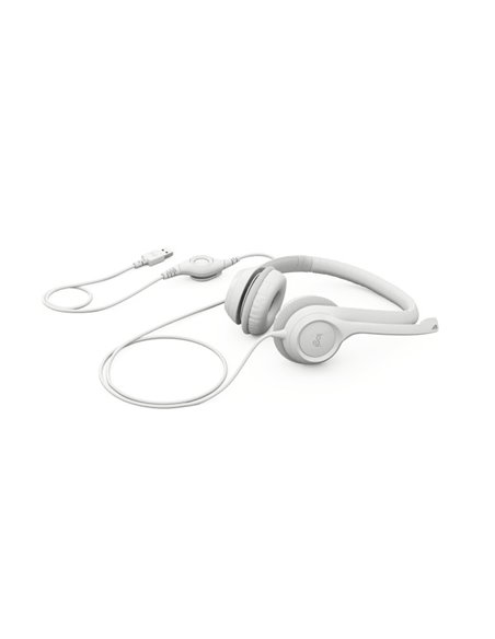 Casti Logitech USB H390, White