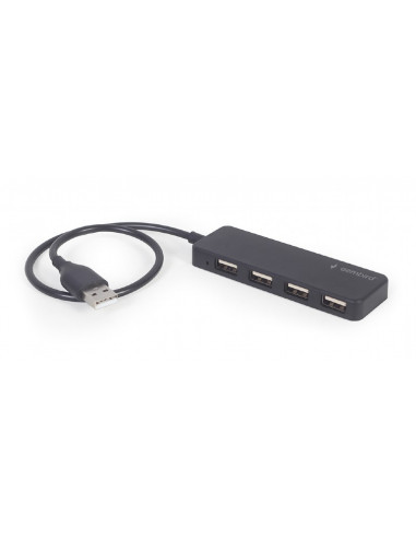 USB Hub Gembird UHB-U2P4-06 / 4 x USB 2.0 / 30 cm cable / black