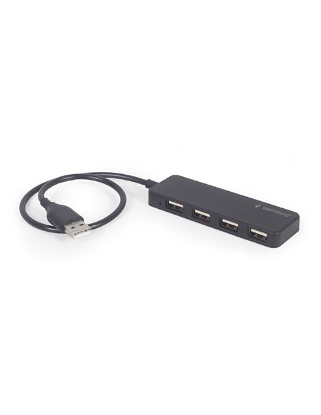 USB Hub Gembird UHB-U2P4-06 / 4 x USB 2.0 / 30 cm cable / black