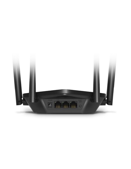 Wi-Fi роутер MERCUSYS MR60X / AX1500 Dual Band / Wi-Fi6 / Gigabit / 1WAN+2LAN / 4 external antennas