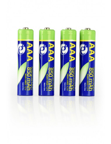 EnerGenie EG-BA-AAA8R4-01 Ni-MH Rechargeable AAA instant batteries (ready-to-use), 850mAh, 4pcs blister pack