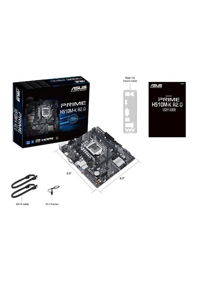 Placa de baza ASUS PRIME H510M-K R2.0 / 1200 / H470 / DDR4 / mATX