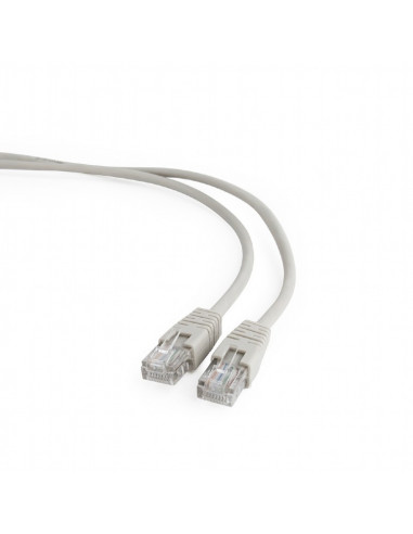 Кабель телекоммуникационный CAT5e UTP, 0.25 м, серый