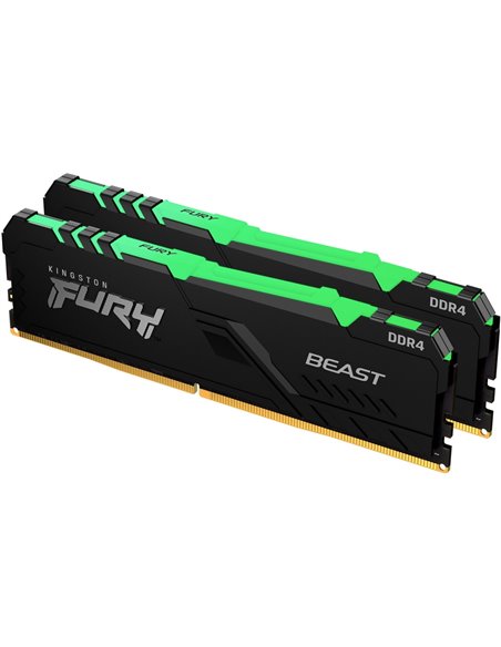 Memorie operativa Kingston FURY® Beast DDR4 RGB DDR4-3733 32GB (Kit of 2*16GB)