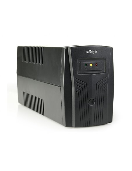 ИБП EnerGenie EG-UPS-B650 / 650VA / 390W / 2 x Schuko sockets / Black