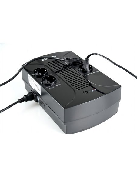 Gembird EnerGenie EG-UPS-002, 850VA / 510W, UPS with AVR, 4x Schuko outlets, LED status indication, USB port
