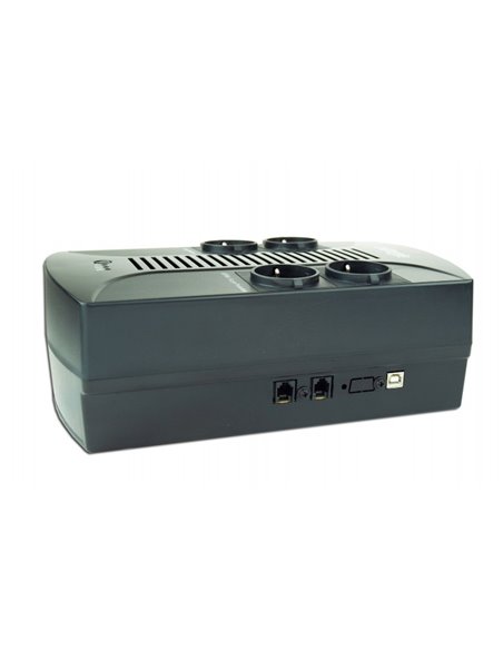Gembird EnerGenie EG-UPS-002, 850VA / 510W, UPS with AVR, 4x Schuko outlets, LED status indication, USB port