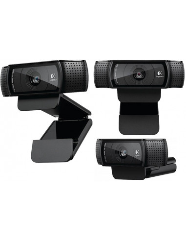 Logitech HD PRO Webcam C920, Microphone(dual stereo), Full HD 1080p video calls & recording, up 15 Megapixel images, H.264 v...