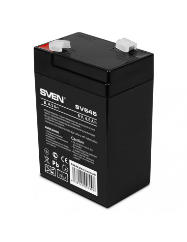 SVEN SV645, Battery 6V 4.5AH