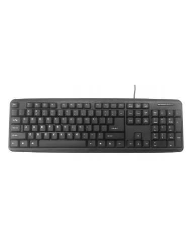 Gembird KB-U-103-RU Standard Keyboard, USB, Black, EN/RU