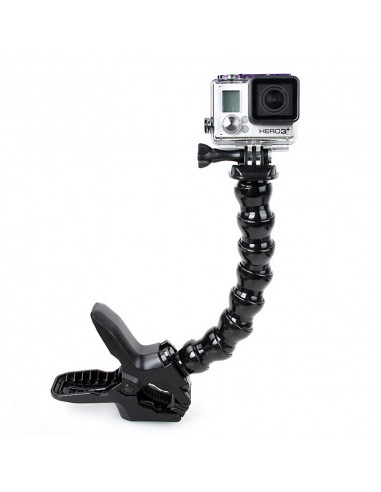 GoPro Jaws: Flex Clamp -attach your camera directly to the clamp for low-profile mounting, or use the optional neck to achiev...