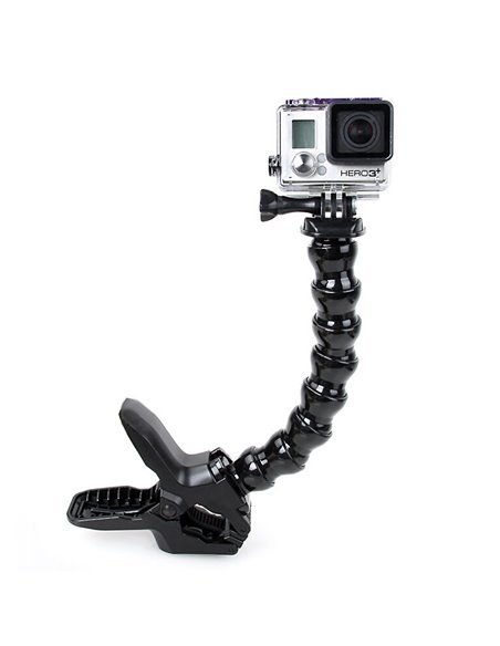 GoPro Jaws: Flex Clamp -attach your camera directly to the clamp for low-profile mounting, or use the optional neck to achiev...