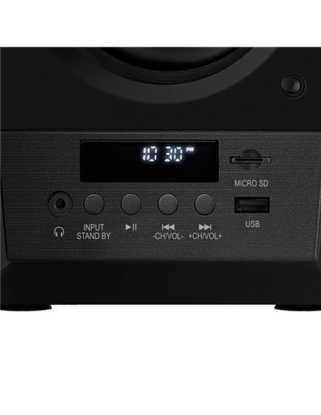 Boxe 2.0 SVEN MC-10 / 50W RMS, Bluetooth / FM / USB / SD card / Black