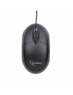 Gembird MUS-U-01, Optical Mouse, 1000dpi, USB, Cable length: 1.25 m, Black