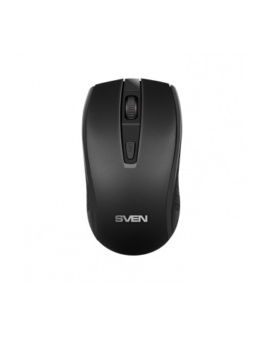 SVEN RX-220W Wireless, Optical Mouse, 2.4GHz, Nano Receiver, 800/1200/1600 dpi, USB, Black