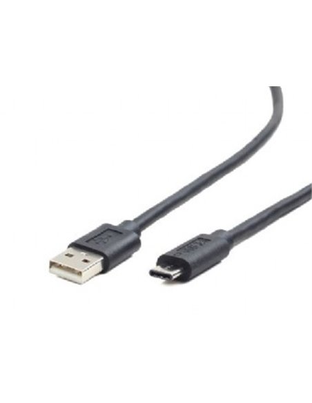 Cable USB2.0/Type-C - 1m - Cablexpert CCP-USB2-AMCM-1M, 1m, USB 2.0 A-plug to type-C plug, Black