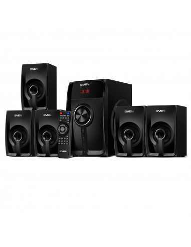 Boxe 5.1 SVEN HT-202 / 80W RMS / Bluetooth / FM-tune / USB Flash / SD card / Black