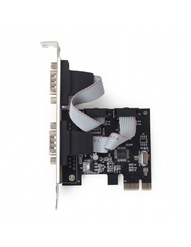 Gembird SPC-22, 2 x Serial ports, PCI-Express, with extra low-profile bracket