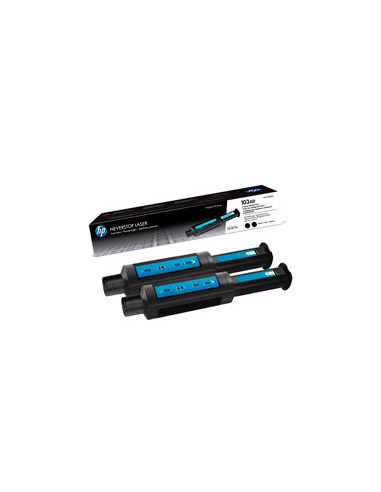 HP 103AD (W1103AD), Original Neverstop Toner Reload Kit, 2 pcs, Black, 5000 pages for NeverStop series.