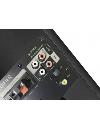 Boxe Edifier R1280DB Black / 42W RMS / Audio in: 2x RCA / optical / coaxial / AUX / remote control / wooden / (4”+1/2')