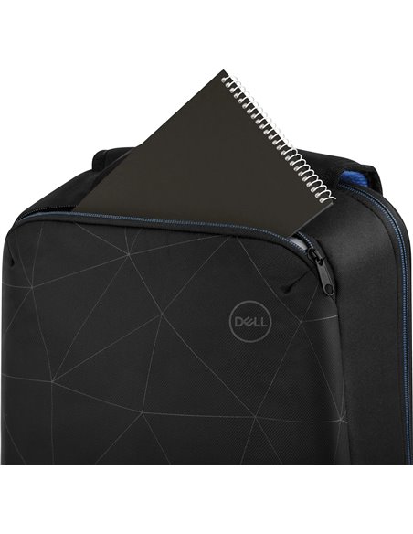 15.6'' NB Backpack - Dell Essential Backpack , Water bottle holder, water resistant, zippered front pocket, reflective elemen...