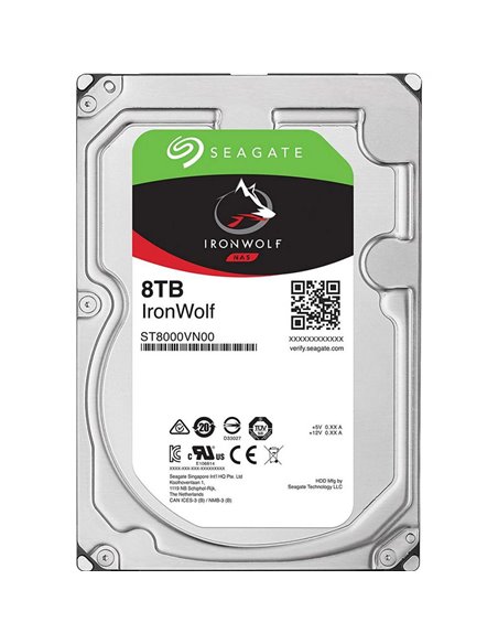 3.5” HDD 8.0TB Seagate ST8000VN004 IronWolf™ NAS, 7200rpm, 256MB, SATAIII