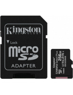 Card de memorie microSD 256GB Kingston Canvas Select Plus, 100MBps, + SD adapter