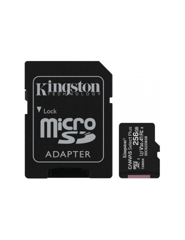 Карта памяти microSD 256GB Kingston Canvas Select Plus, 100MBps, + SD adapter