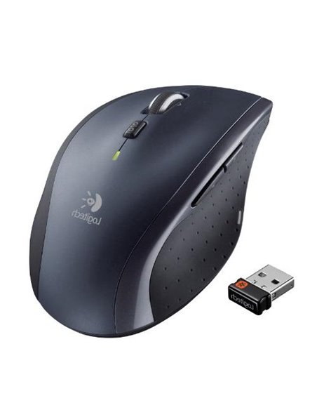 Logitech Wireless Mouse M705 Optical Mouse, Hyper-fast scrolling, Nano receiver, Dark-Grey/Silver, Retail