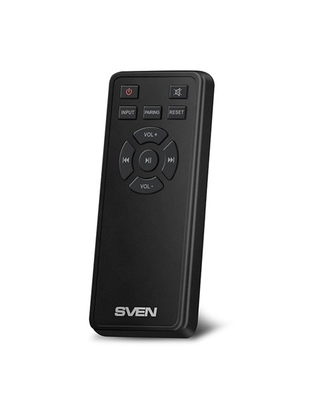 SVEN MC-30 Black, 2.0 / 2x100W RMS, D-CLASS AMPLIFIER WITH DSP, remote control, dimensions 225x255x355 mm, black, wooden.