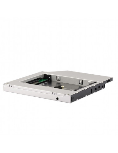Gembird A-SATA12M2-01, Slim 5.25'' bay mounting frame for NGFF (M.2) SSD memory card, 12.7 mm height
