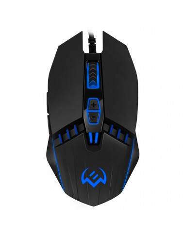 SVEN RX-G810 Gaming, Optical Mouse, 800-4000 dpi, 6+1 buttons (scroll wheel), DPI switching modes, Two navigation buttons (F...