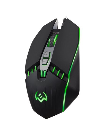 SVEN RX-G810 Gaming, Optical Mouse, 800-4000 dpi, 6+1 buttons (scroll wheel), DPI switching modes, Two navigation buttons (F...