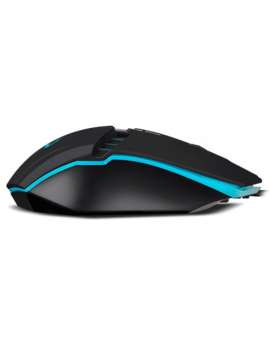 SVEN RX-G810 Gaming, Optical Mouse, 800-4000 dpi, 6+1 buttons (scroll wheel), DPI switching modes, Two navigation buttons (F...
