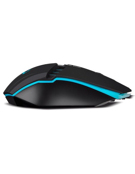 SVEN RX-G810 Gaming, Optical Mouse, 800-4000 dpi, 6+1 buttons (scroll wheel), DPI switching modes, Two navigation buttons (F...