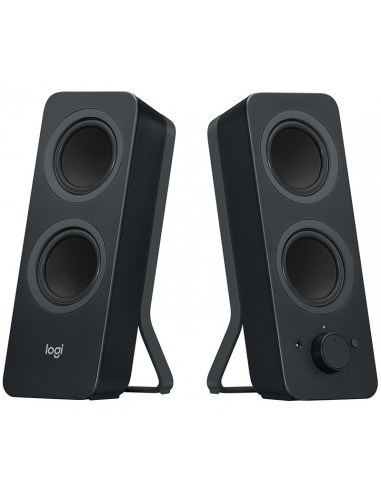 Logitech Z207 Bluetooth Speakers 2.0 ( RMS 5W, 2x2.5W), Stereo headphone jack, Black