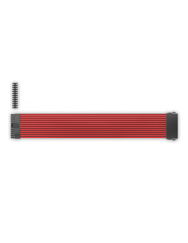 DEEPCOOL ”EC300-24P-RD”, RED, Extension cable 24 (20+4)-pin ATX, 18AWG fiber wire and a high-quality terminal, wire length 300mm