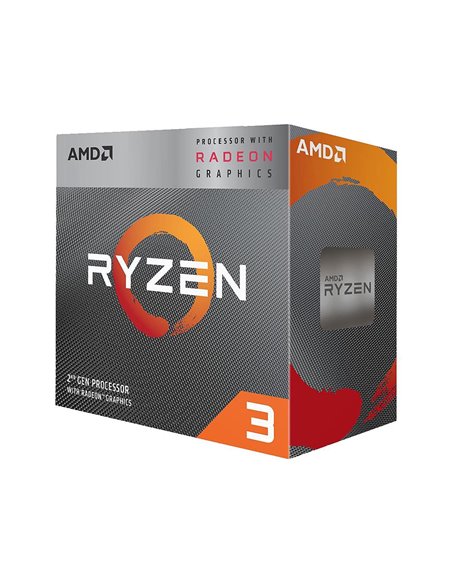 AMD Ryzen™ 3 3200G, Socket AM4, 3.6-4.0GHz (4C/4T), 2MB L2 + 4MB L3 Cache, Integrated Radeon™ Vega 8 Graphics, 12nm 65W, tray