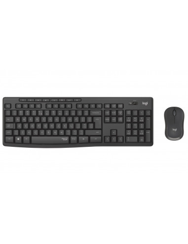 Logitech Wireless Combo MK295 Silent, Multimedia Keyboard & Mouse, Graphite, RUS, USB, Retail