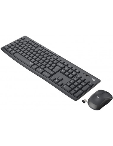 Logitech Wireless Combo MK295 Silent, Multimedia Keyboard & Mouse, Graphite, RUS, USB, Retail