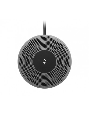 Logitech&nbsp;Expansion Microphone for MEETUP camera, Microphone Type: Mono, wideband, noise canceling LED indicator confirms vid...