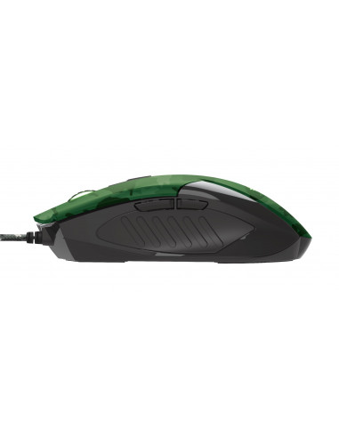 Trust Gaming GXT 781 Rixa Camo Mouse & Mouse Pad, 800 - 3200 dpi, 6 Responsive buttons, LED illumination with breathing effec...