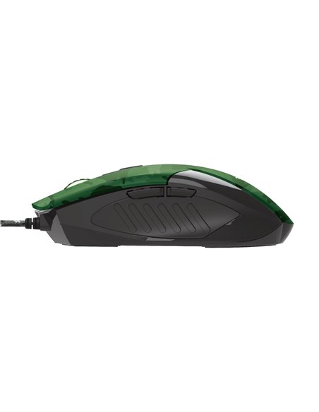Trust Gaming GXT 781 Rixa Camo Mouse & Mouse Pad, 800 - 3200 dpi, 6 Responsive buttons, LED illumination with breathing effec... Trust Gaming GXT 781 Rixa Camo Mouse & Mouse Pad, 800 - 3200 dpi, 6 Responsive buttons, LED illumination with breathing effec...