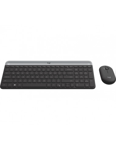 Беспроводная клавиатура и мышка Logitech Combo MK470 Slim/ 2.4GHz nano USB receiver/ Graphite